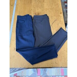 Lot Of 2 Under 510 Super Stretch Performance Pants 5 Pocket Tapered  30W 27L